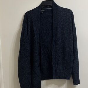 Banana Republic Men's Dark Gray Cardigan Sweater